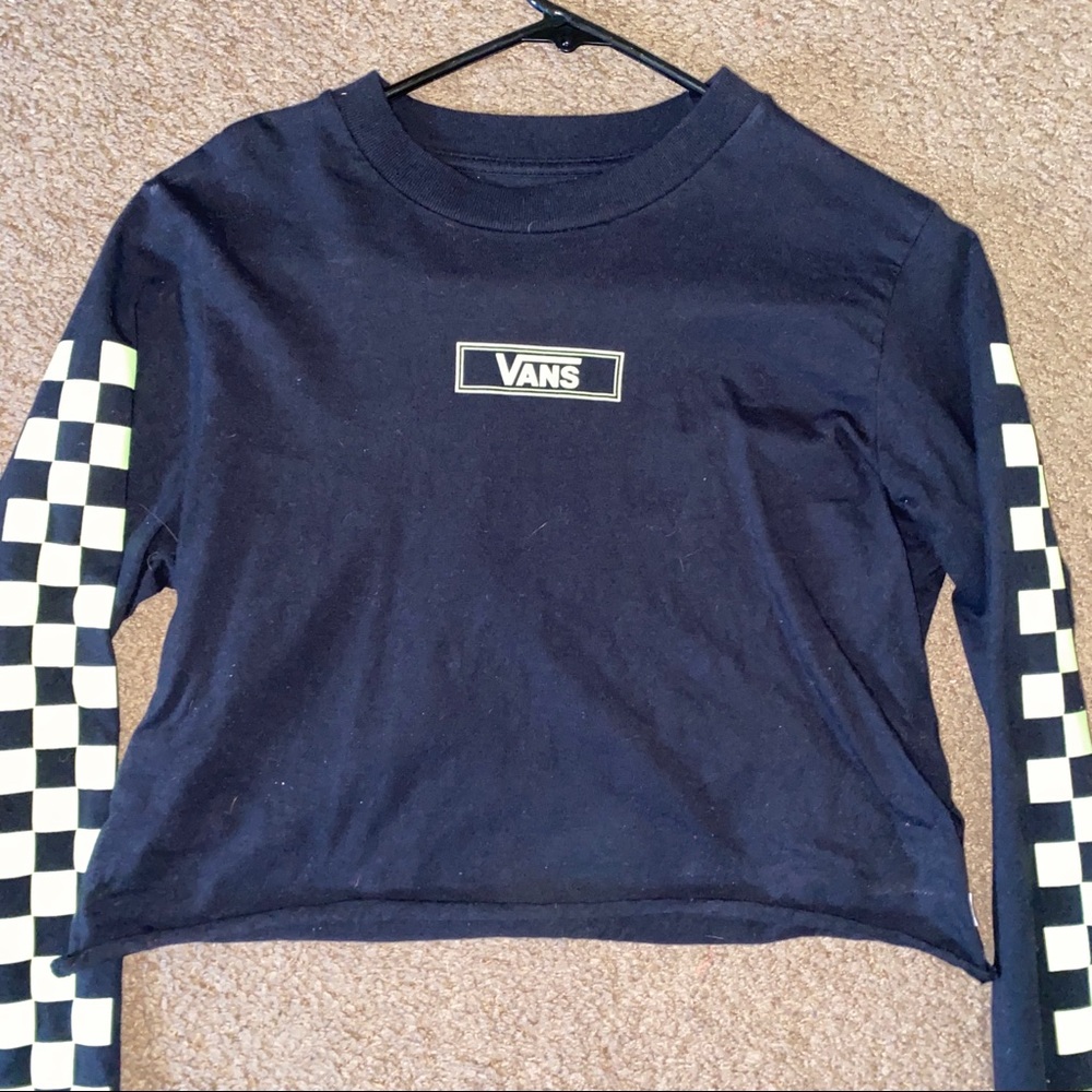 Vans cropped long sleeve shirt